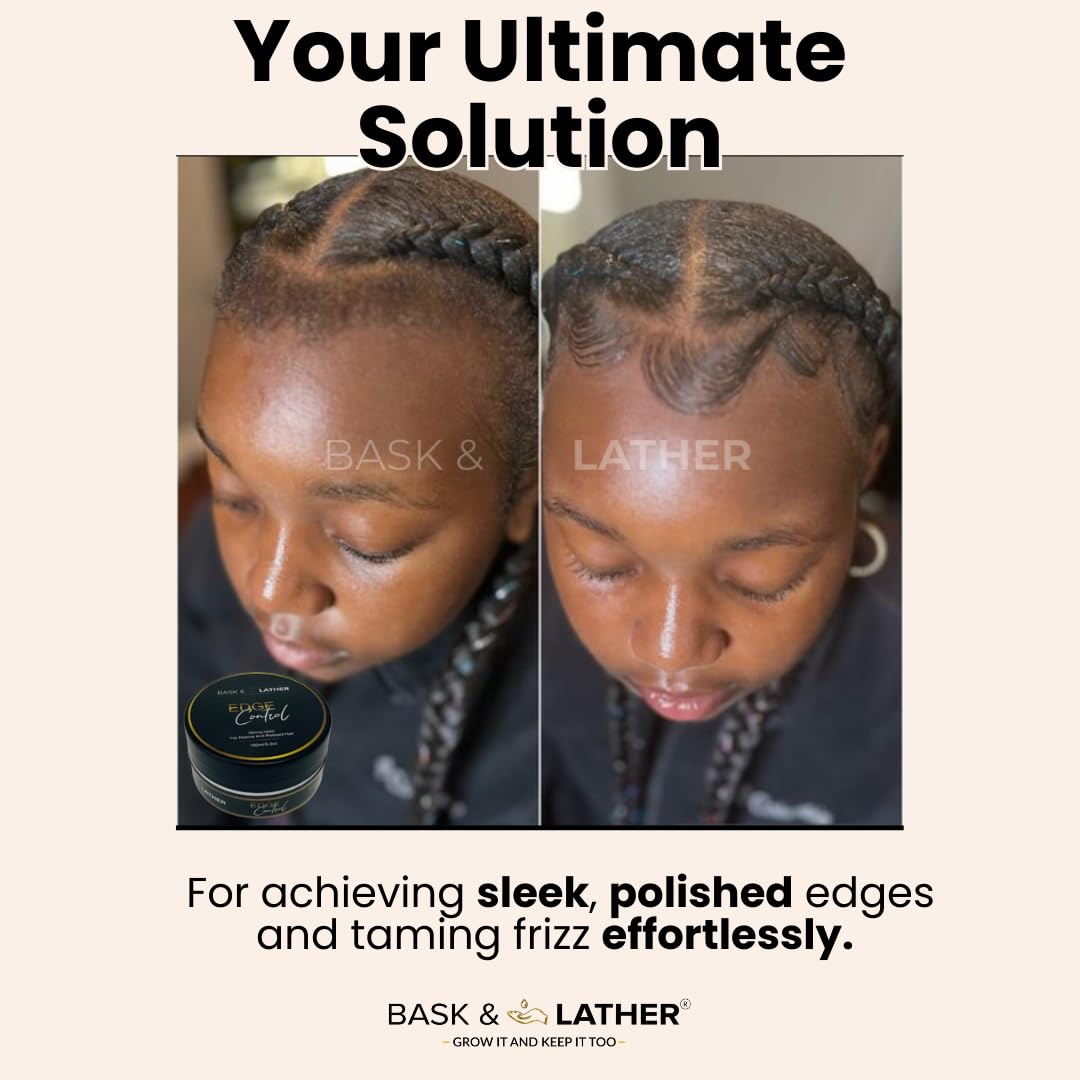 Strong Hold Edge Control Gel – Long-Lasting, Non-Greasy, Non-Flaking, With Castor Oil
