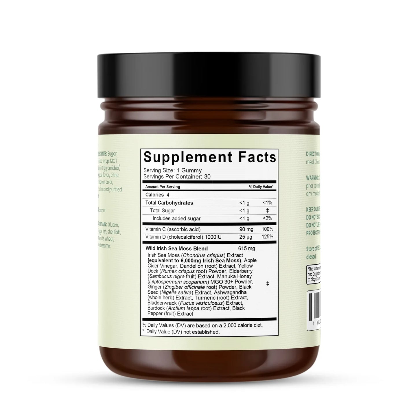 Sea Moss 16-in-1 Gummies | Immunity, Energy & Gut Health Support | Superfood Multivitamin Gummies