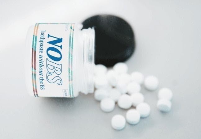 Toothpaste Tablets - Nano Hydroxyapatite, Fluoride & Plastic Free, Eco & Travel Friendly - Remineralize with NHA (1 Month)