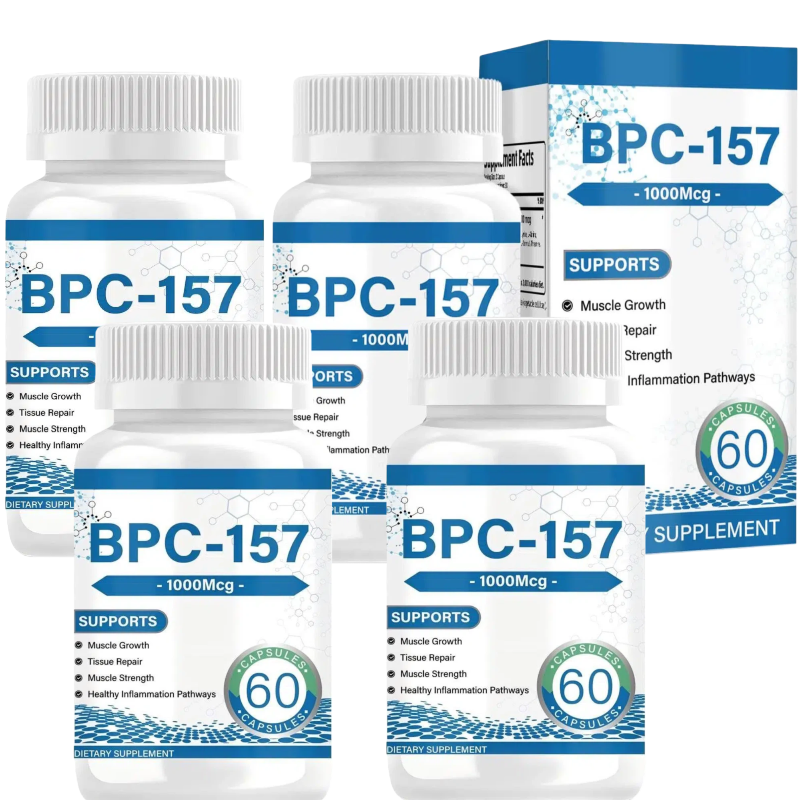 157 Peptide Capsules 1000 mcg, supports muscle growth, tissue repair, strength, non-GMO, gluten-free, 60 capsules