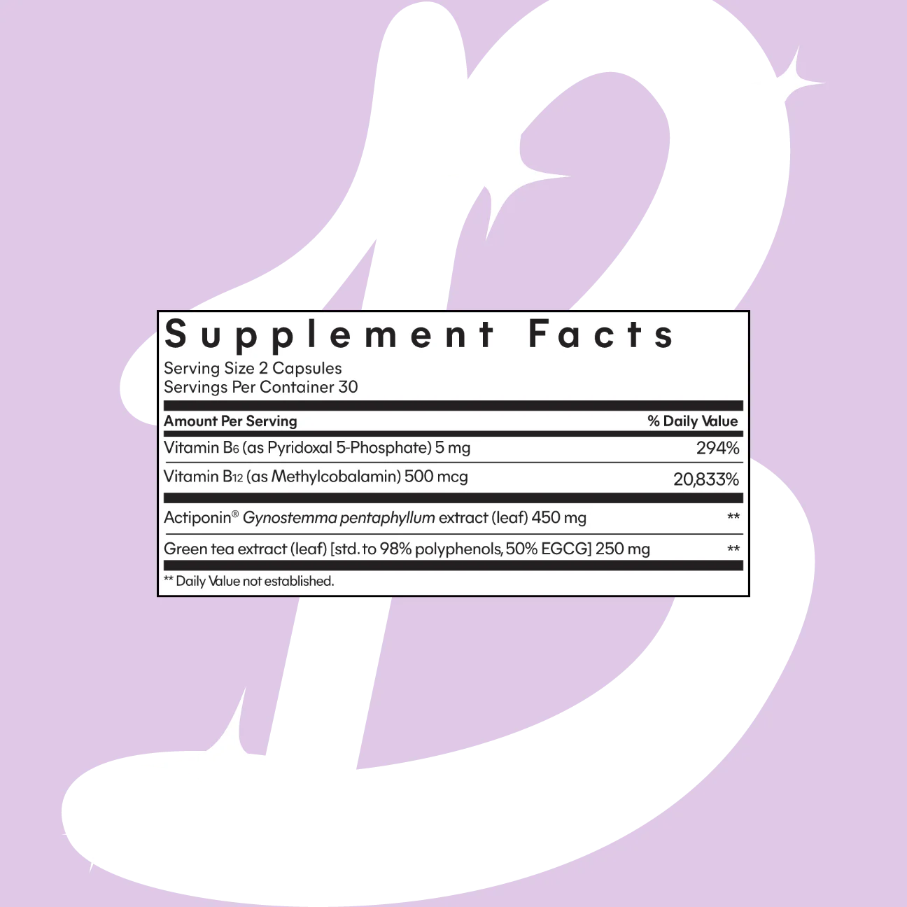 Metabolism, Belly Fat Burning + AMPK Activating Supplement for Men & Women w/Clinically Studied Actiponin Gynostemma, Green Tea Extract, Vitamins B6 & B12 - Gluten Free