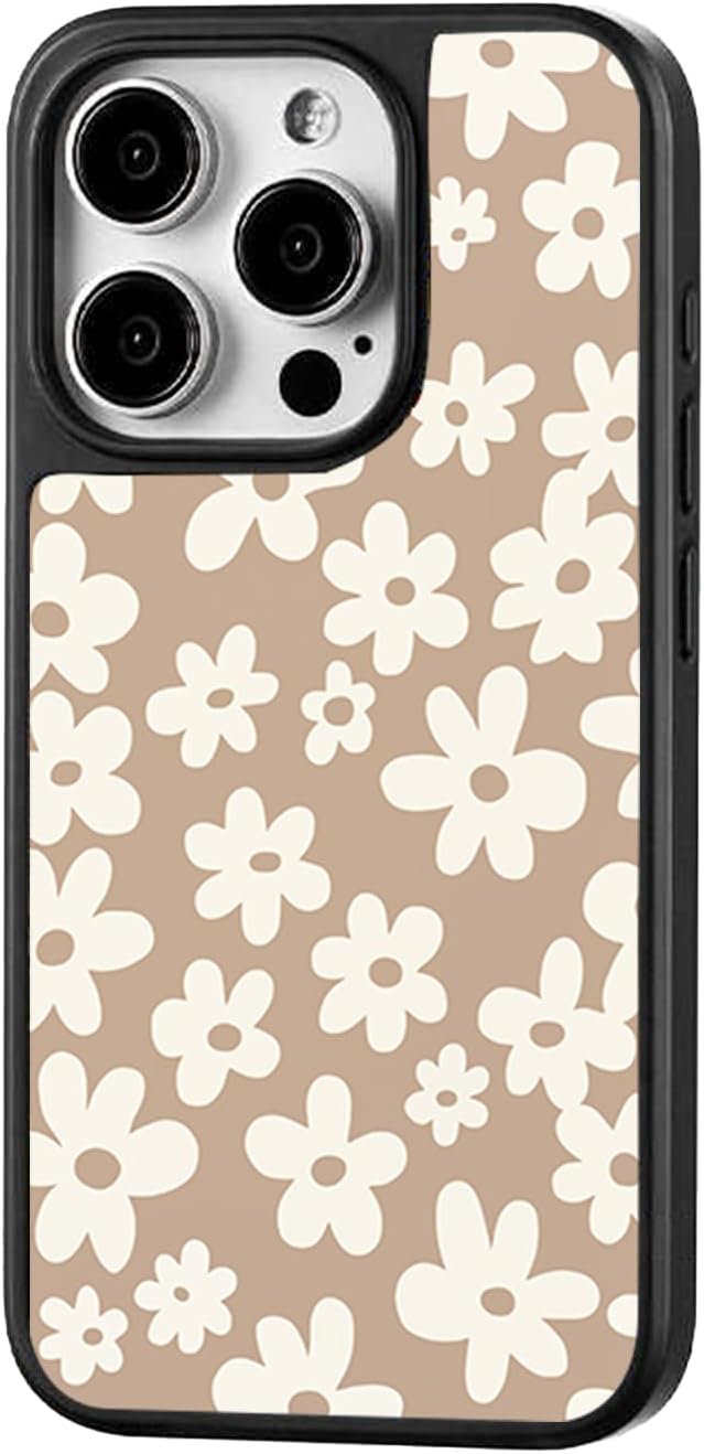 for Phone Case Floral - Phone case with Cute Designs Shell Pattern Soft Bumper Lightweight Slim Fit TPU Shockproof Non-Yellowing Phone Cover for Flower iPhone