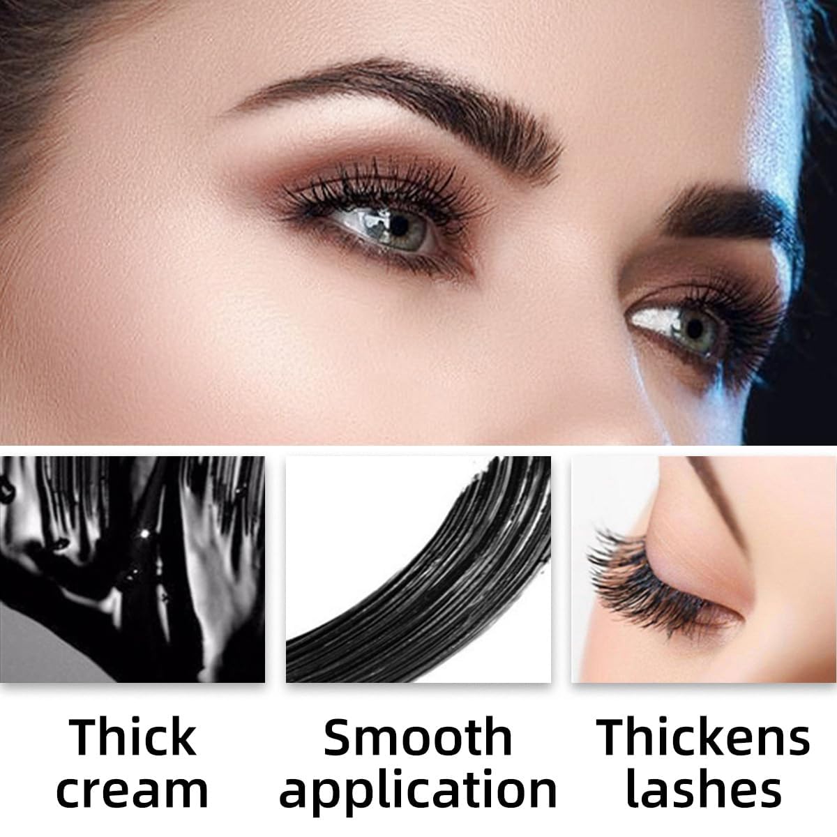 24H Waterproof Mascara – Lengthening, Curling & Smudge-Proof Volume
