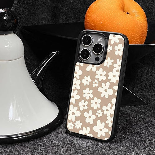 for Phone Case Floral - Phone case with Cute Designs Shell Pattern Soft Bumper Lightweight Slim Fit TPU Shockproof Non-Yellowing Phone Cover for Flower iPhone