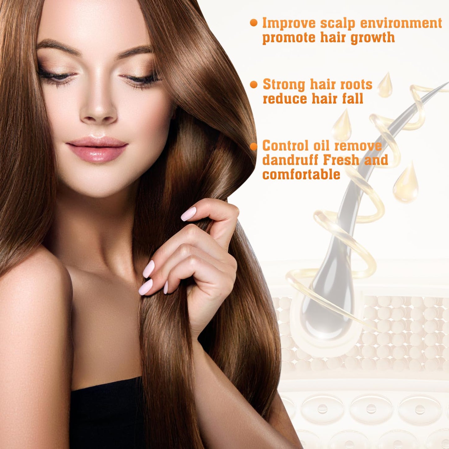 Anti-Hair Fall Hair Loss Shampoo, RemimpiAnti Hair Loss Shampoo, Anti-Hair Fall Promote H air Growth Shampo o, Routine Shampo o for Women H air L oss, for All H air Types