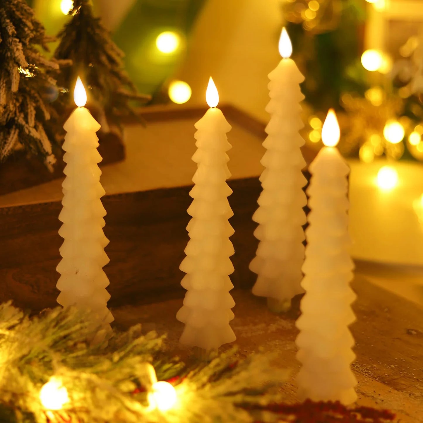 Flameless Taper Candles - Set of 2 Pack with Remote Timer