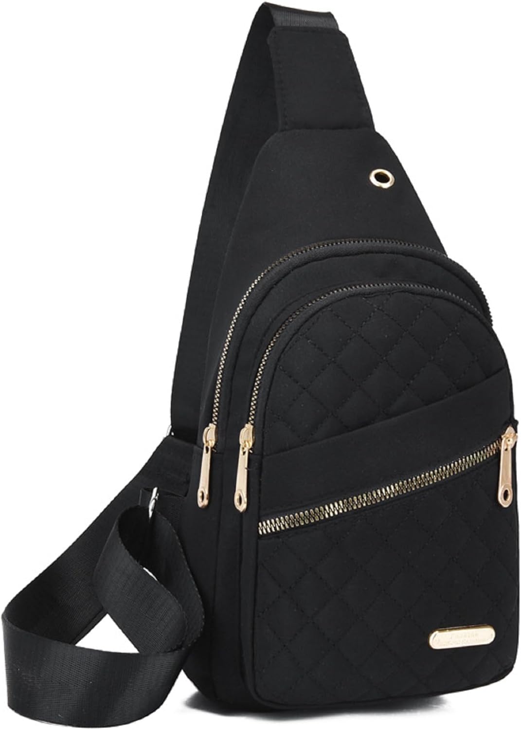 Solid Color Quilted Fanny Pack, Casual Cross Body Bag for Women Men, Chest Bag Daypack