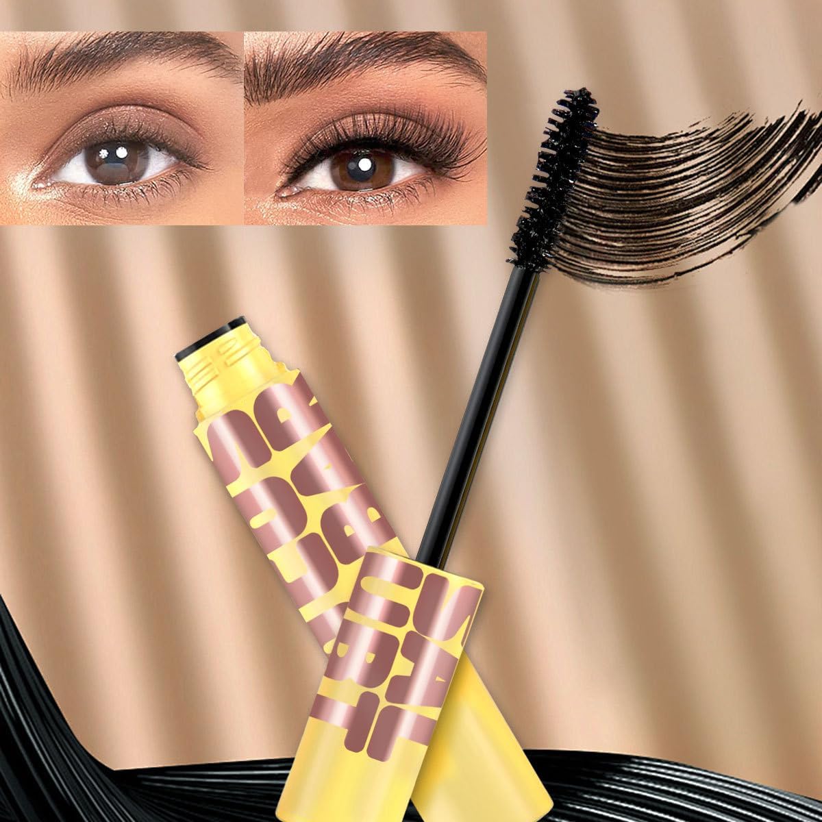 24H Waterproof Mascara – Lengthening, Curling & Smudge-Proof Volume
