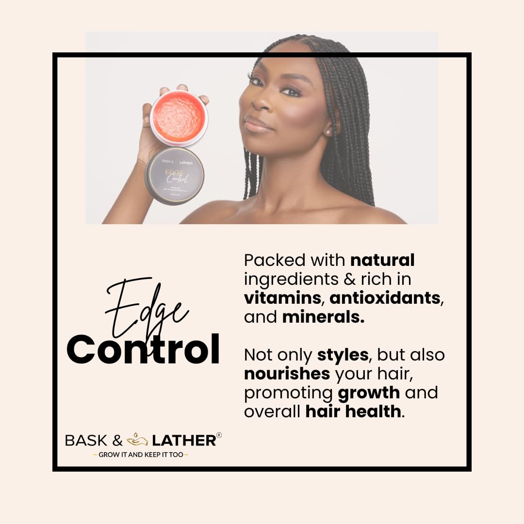 Strong Hold Edge Control Gel – Long-Lasting, Non-Greasy, Non-Flaking, With Castor Oil
