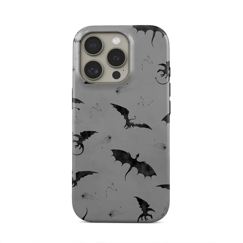 Supra-Calm Black Dragon Celestial Stars Mystical Dark Aesthetic Case