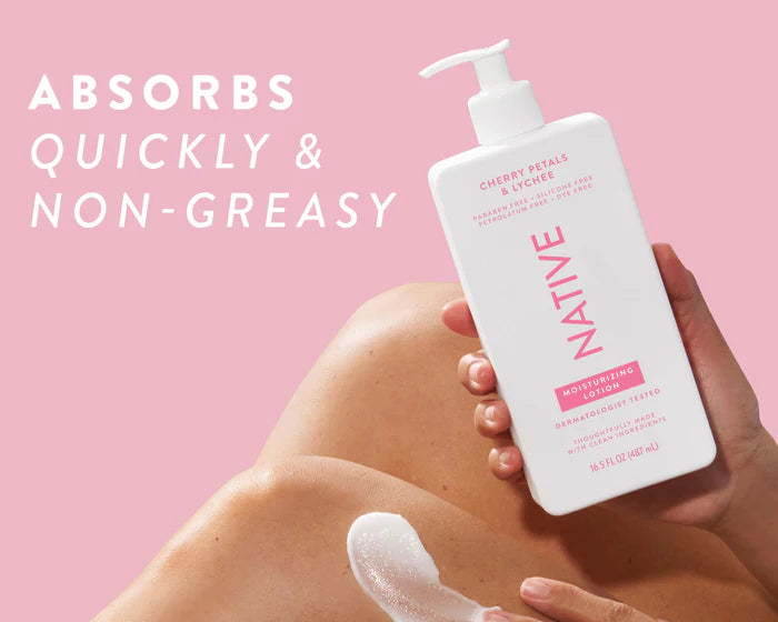 Native Cherry Petals & Lychee /Cucumber & MintMoisturizing/Eucalyptus &MintMoisturizing Scent Hand and Body Lotion 16.5 oz