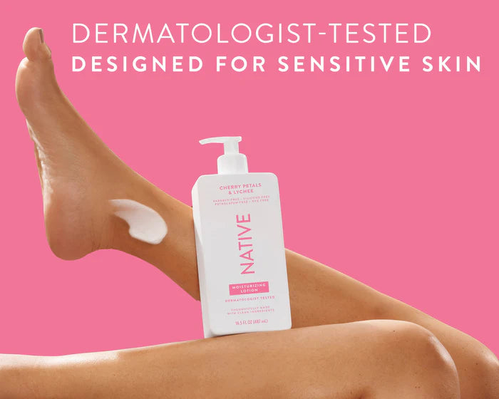 Native Cherry Petals & Lychee /Cucumber & MintMoisturizing/Eucalyptus &MintMoisturizing Scent Hand and Body Lotion 16.5 oz