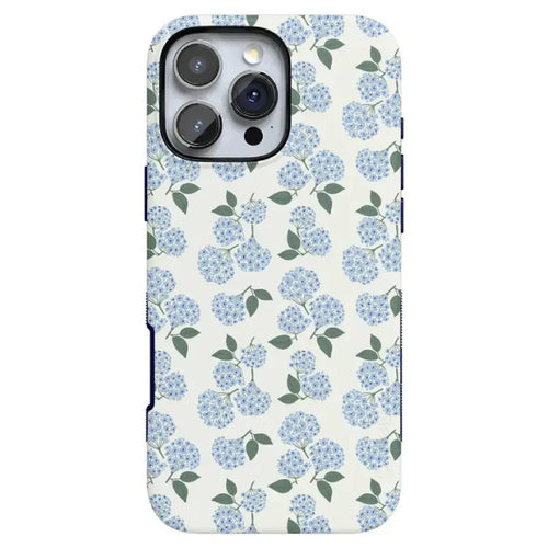 Nantucket Cottage | Blue Hydrangea | Compatible with MagSafe | Bold Protective Design