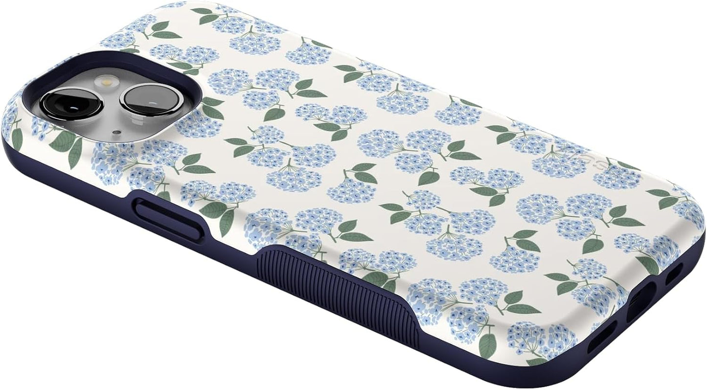 Nantucket Cottage | Blue Hydrangea | Compatible with MagSafe | Bold Protective Design