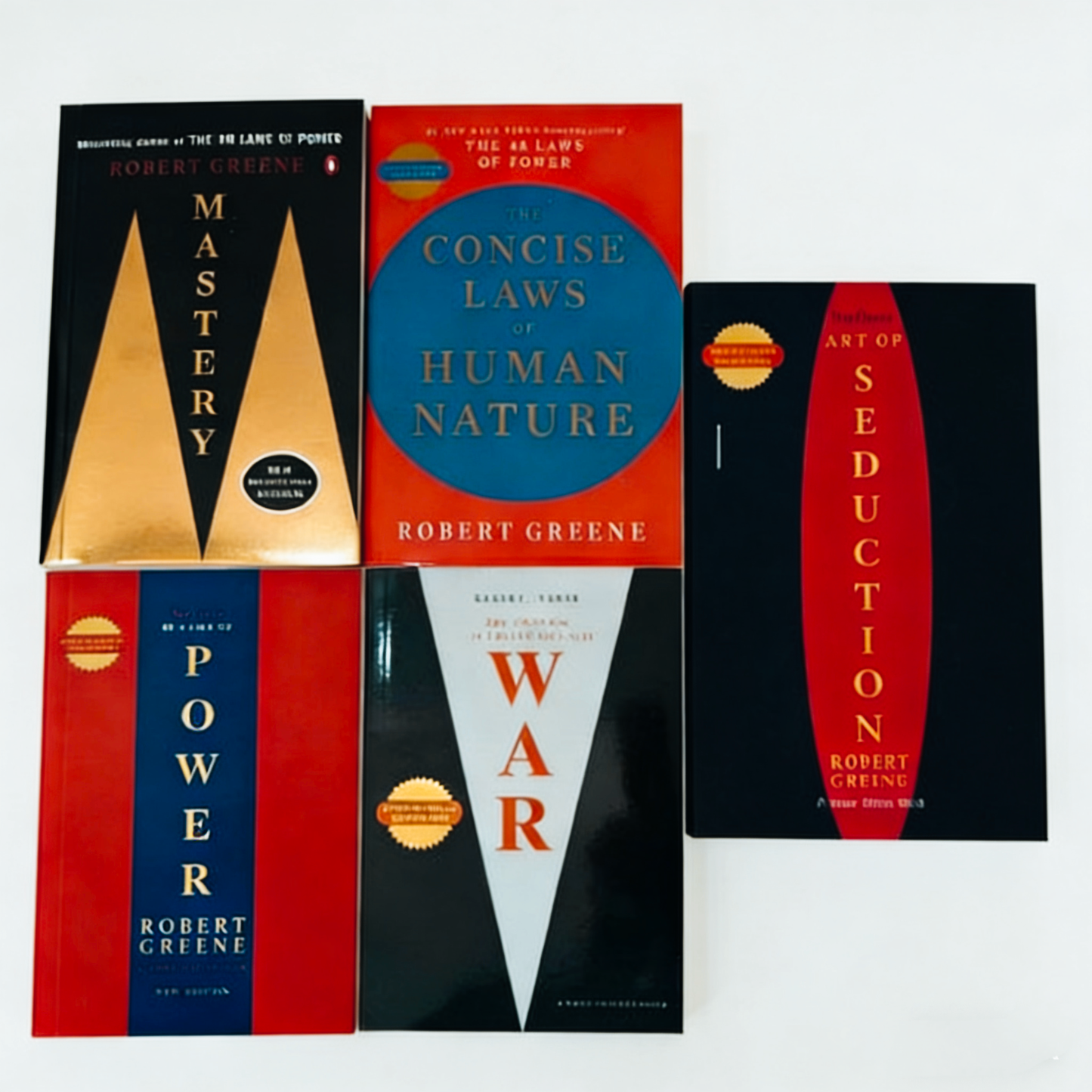 Robert Greene 5 Books Collection Set:The Concise 48 Laws Of Power,The Concise Laws of Human Nature,The Concise Mastery,The Concise Art of Seduction & The Concise 33 Strategies Of War