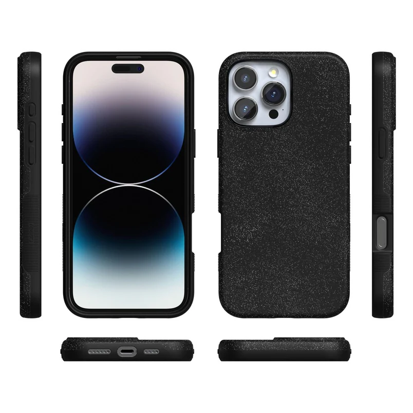 Supra-Calm iPhone Case | Midnight Onyx | Black Shimmer | Compatible with MagSafe | Bold Protective Case Design