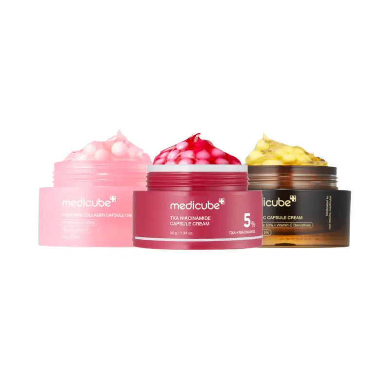 Mix & Match Boba Cream Set | Tiktok Viral Capsule Creams for Uneven Skin Tone, Glow Hydration, Korean Skincare, K-beauty