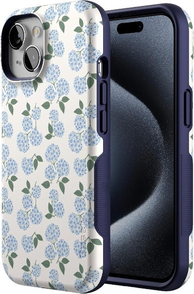 Nantucket Cottage | Blue Hydrangea | Compatible with MagSafe | Bold Protective Design