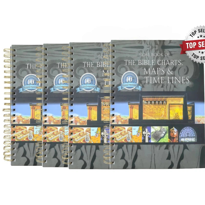 The Book of Bible Charts, Maps, and Time LinesThe ULTIMATE visual Bible resource is here! 230 pages of maps, timelines, and charts on everything: miracles, parables, apostles, feasts, and prophecies.