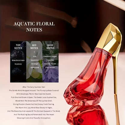 High-heeled shoe-shaped perfume spray, natural scent, long-lasting and captivating, a women's exclusive fragrance, 30ml