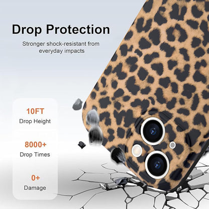 SupraCalm Aesthetic Tortoise Shell Phone Case for iPhone 13 14 15 16, Retro Cool Girl Leopard Print  Classic Leopard Full Camera Protective