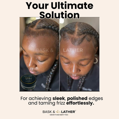 Strong Hold Edge Control Gel – Long-Lasting, Non-Greasy, Non-Flaking, With Castor Oil