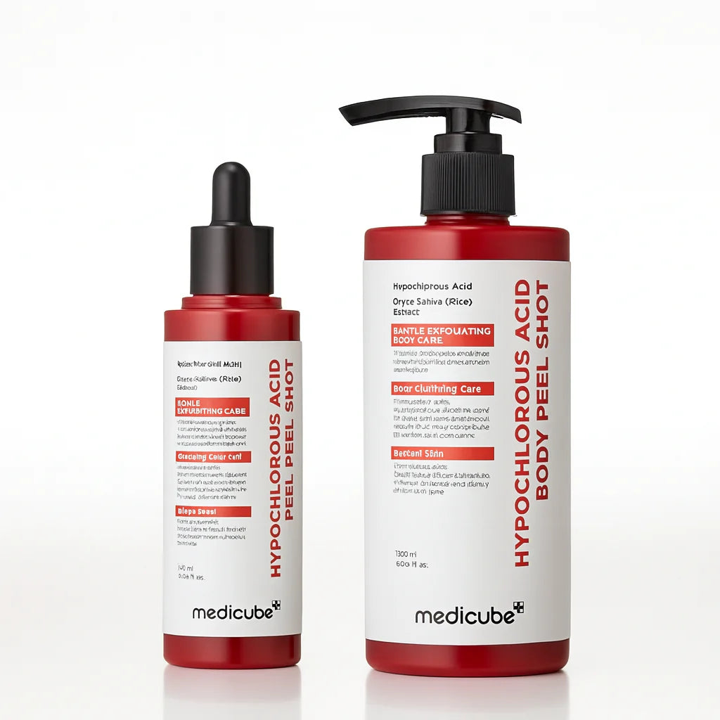 Hypochlorous Acid Rice Peel Shot Duo For Face & Body