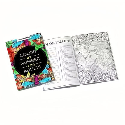 Color By Number For Adults: Relaxation and Stress Relief Experience