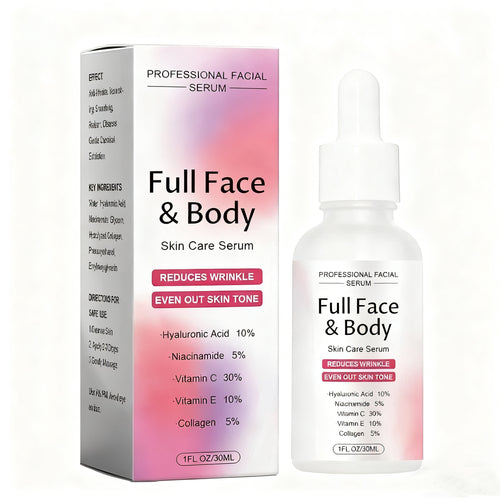 Finones 5-in-1 Anti-Aging Serum: Vitamin C Face & Body Serum to Hydrate, Firm & Reduce Wrinkles