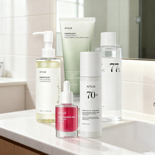 5-Step Korean Skincare Bundle for Radiant Glass Skin & Daily Hydration