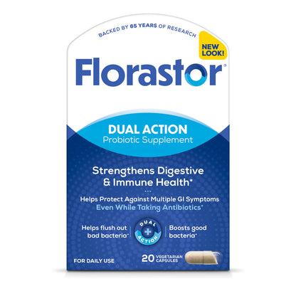 Florastor® Dual Action Probiotic Supplement