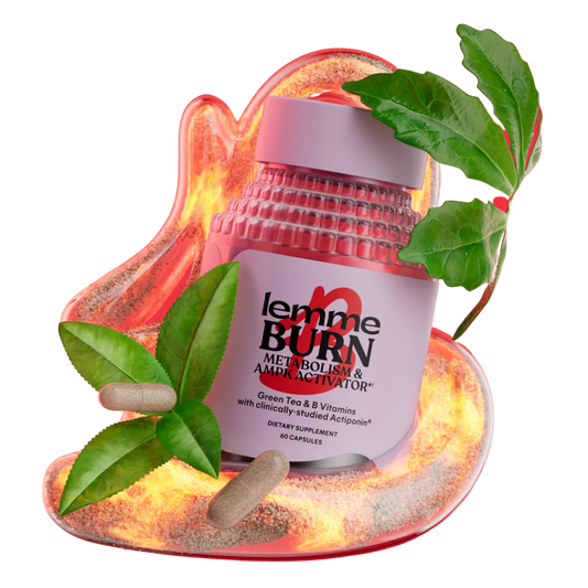 Metabolism, Belly Fat Burning + AMPK Activating Supplement for Men & Women w/Clinically Studied Actiponin Gynostemma, Green Tea Extract, Vitamins B6 & B12 - Gluten Free