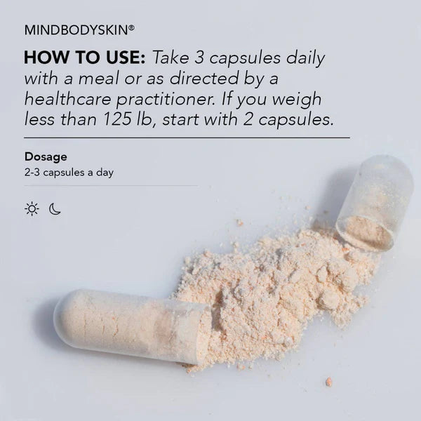 CLEARSTEM MINDBODYSKIN™ Vitamin Supplement – Hormonal Acne & Skin Balance Formula – 90 Capsules