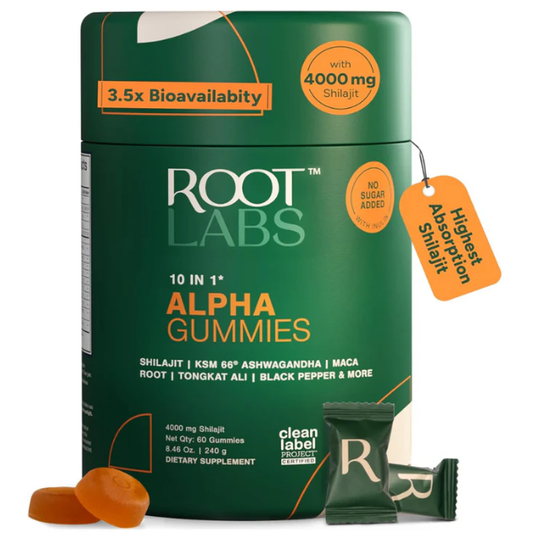 10-in-1 Shilajit Gummies (4000mg)|Tongkat Ali, Maca, 75% Fulvic Acid | Sugar-Free & Vegetarian