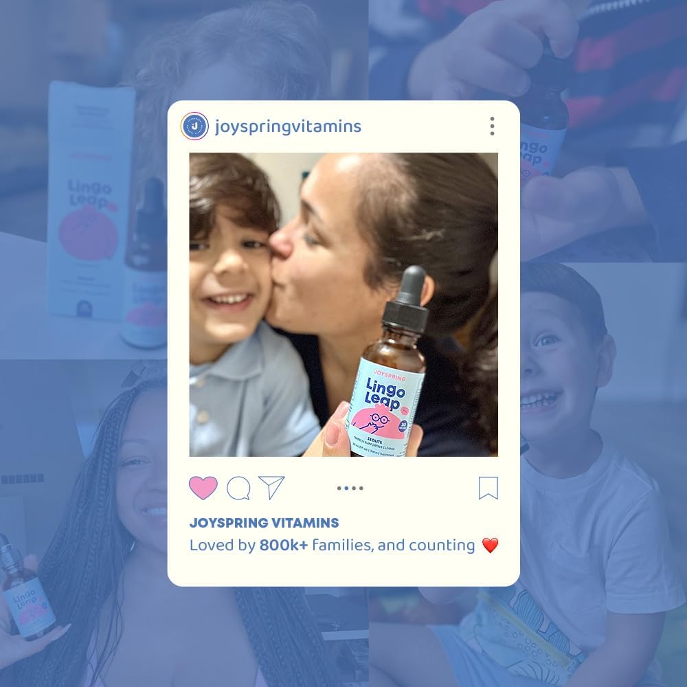 LingoLeap Kids Wellness Formula | Liquid Supplement with Zeolite Clinoptilolite, Methyl B12 & Vitamin D3 | Gentle Daily Support for Ages 3+ | 1 fl oz (30 Servings)