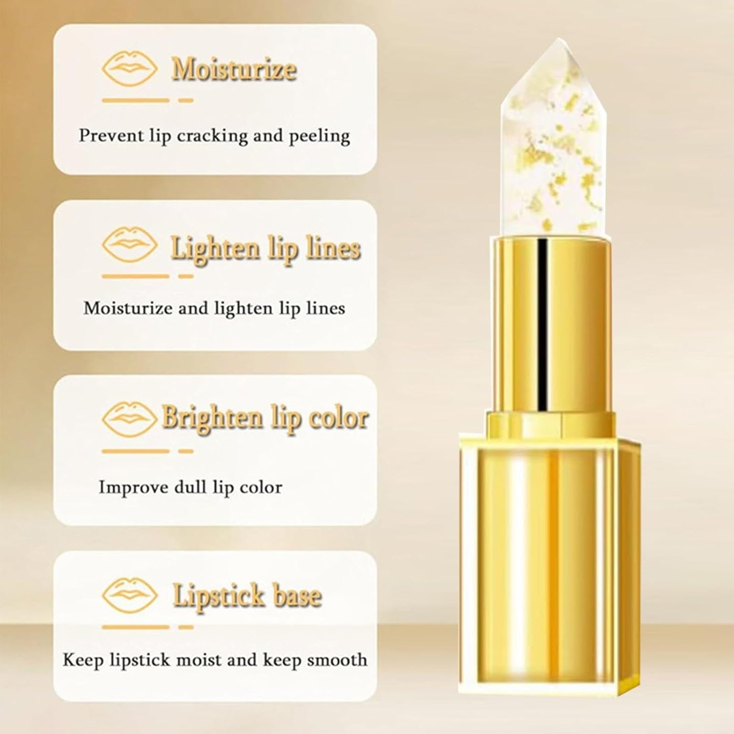 Transferproof Color-Changing Lipstick  - Long-Lasting, Moisturizing, Temperature-Sensitive Color Change, 3.7g, Alcohol Free, Ideal for Blend Gift