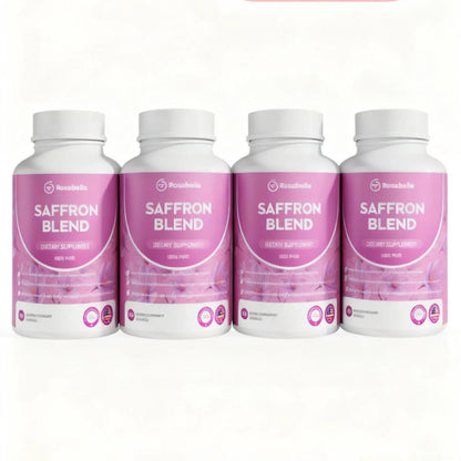 Rosabella Saffron Blend – Mood & Focus Support – Saffron, B6, Magnesium – 60 Capsules