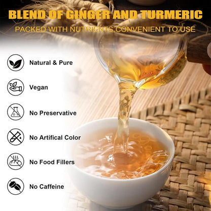 Turmeric Ginger Cinnamon Tea – 120 Bags | 100% Natural Herbal Blend for Wellness & Digestion