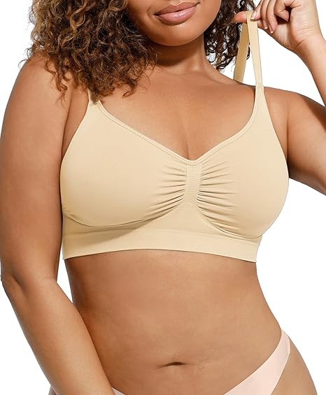 Lover-Beauty Women's Bra - Wireless Seamless Bra, Elastic Comfort, Wire-Free, Everyday Bra
