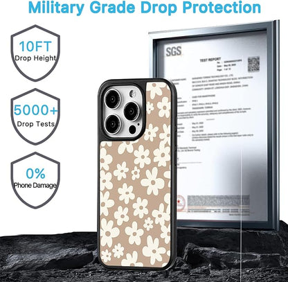 for Phone Case Floral - Phone case with Cute Designs Shell Pattern Soft Bumper Lightweight Slim Fit TPU Shockproof Non-Yellowing Phone Cover for Flower iPhone