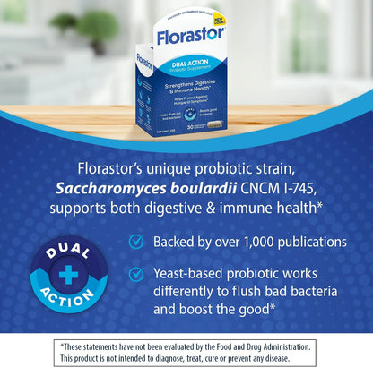 Florastor® Dual Action Probiotic Supplement