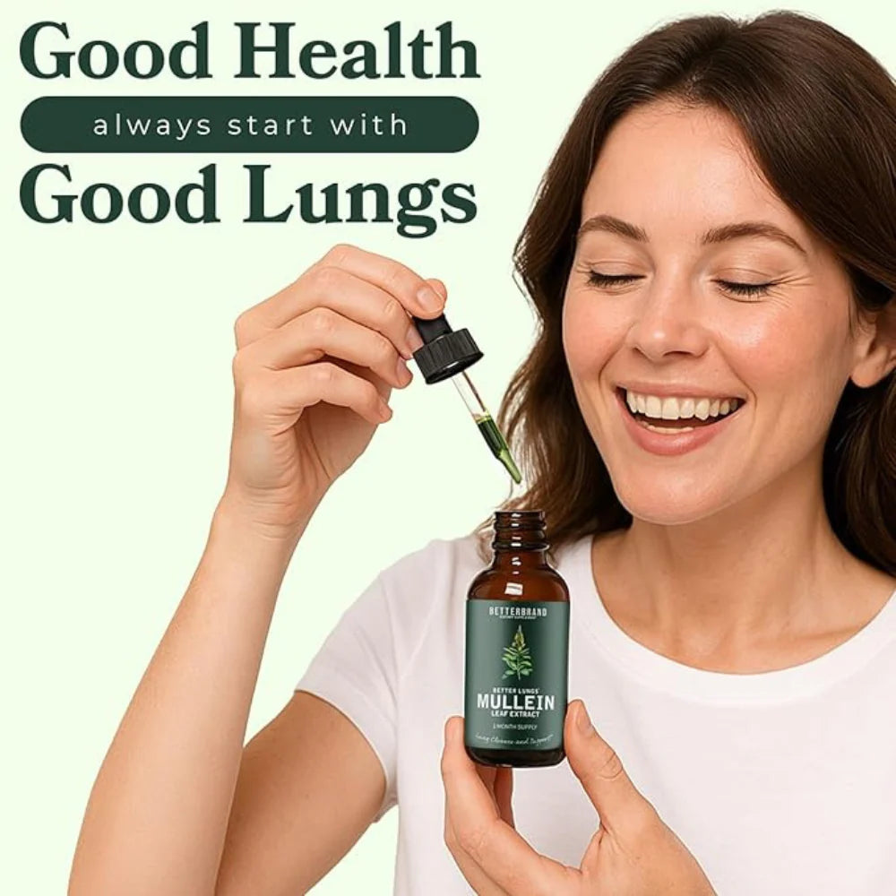 Natural Lung Cleanse Supplement – Mullein & Chlorophyll Formula