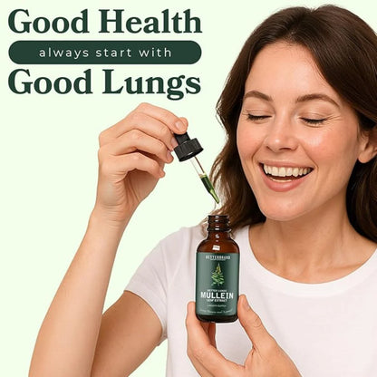 Natural Lung Cleanse Supplement – Mullein & Chlorophyll Formula