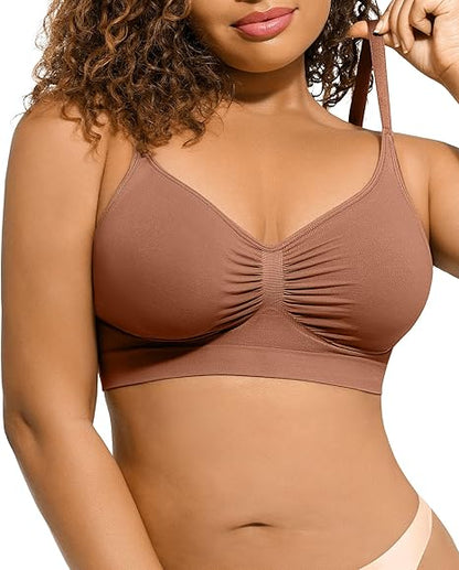 Lover-Beauty Women's Bra - Wireless Seamless Bra, Elastic Comfort, Wire-Free, Everyday Bra