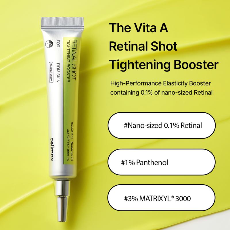 The Vita A Retinal Shot Tightening Booster | with Retinal, Matryxyl, Pore Minimizer, Wrinkles & Fine Lines, Firmer Skin, 15ml, Retinol Skincare