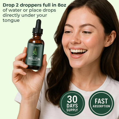 Natural Lung Cleanse Supplement – Mullein & Chlorophyll Formula