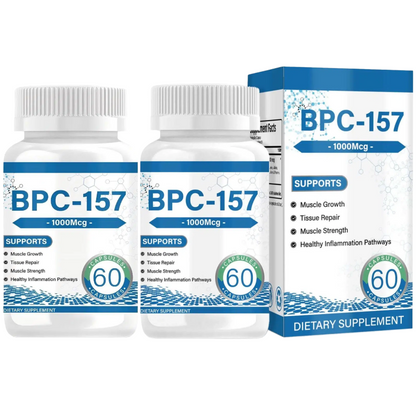 157 Peptide Capsules 1000 mcg, supports muscle growth, tissue repair, strength, non-GMO, gluten-free, 60 capsules