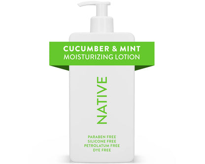 Native Cherry Petals & Lychee /Cucumber & MintMoisturizing/Eucalyptus &MintMoisturizing Scent Hand and Body Lotion 16.5 oz