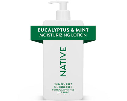 Native Cherry Petals & Lychee /Cucumber & MintMoisturizing/Eucalyptus &MintMoisturizing Scent Hand and Body Lotion 16.5 oz