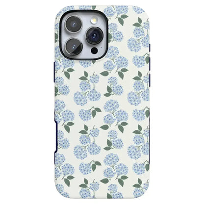 Nantucket Cottage | Blue Hydrangea | Compatible with MagSafe | Bold Protective Design